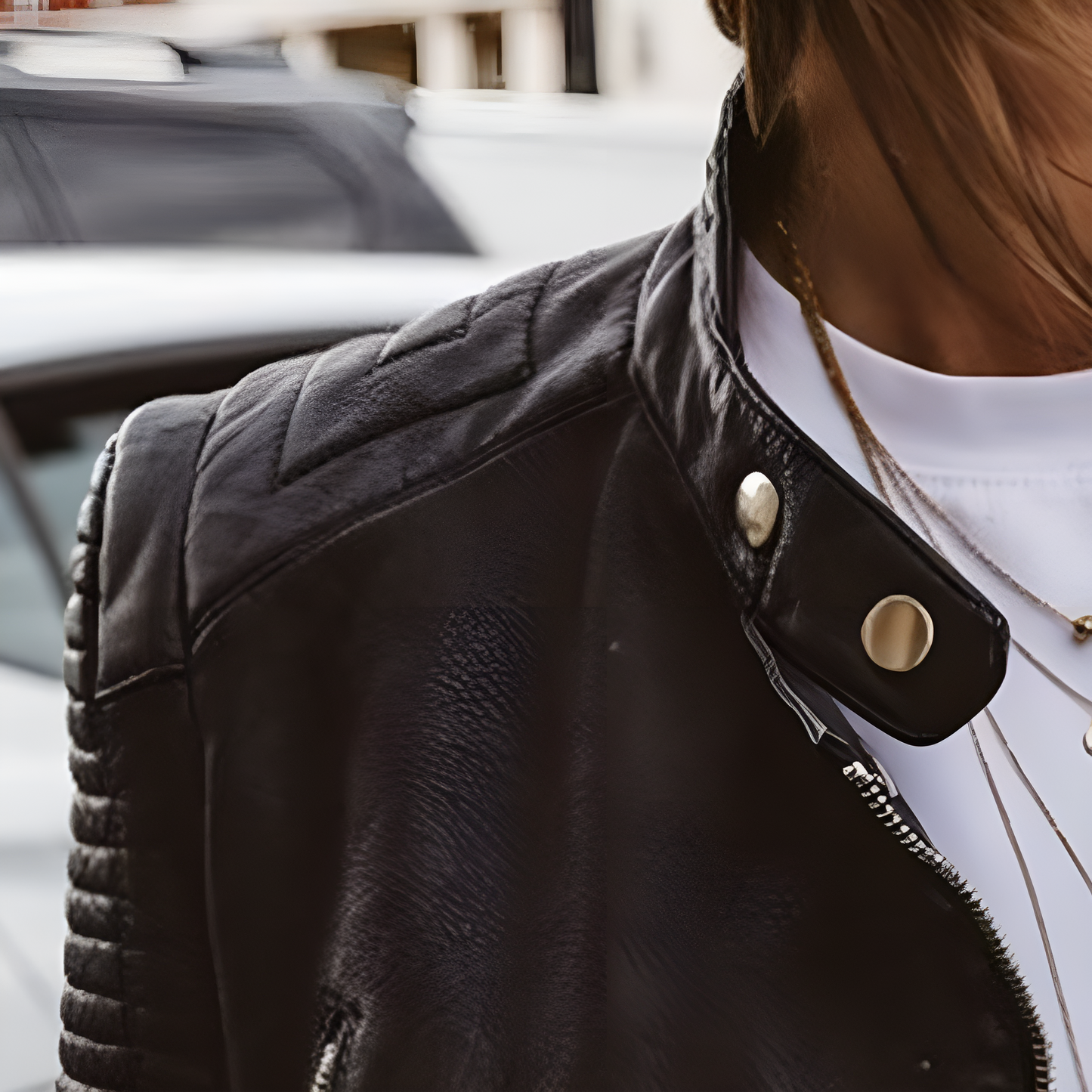Nora™ | Elegant läderjacka