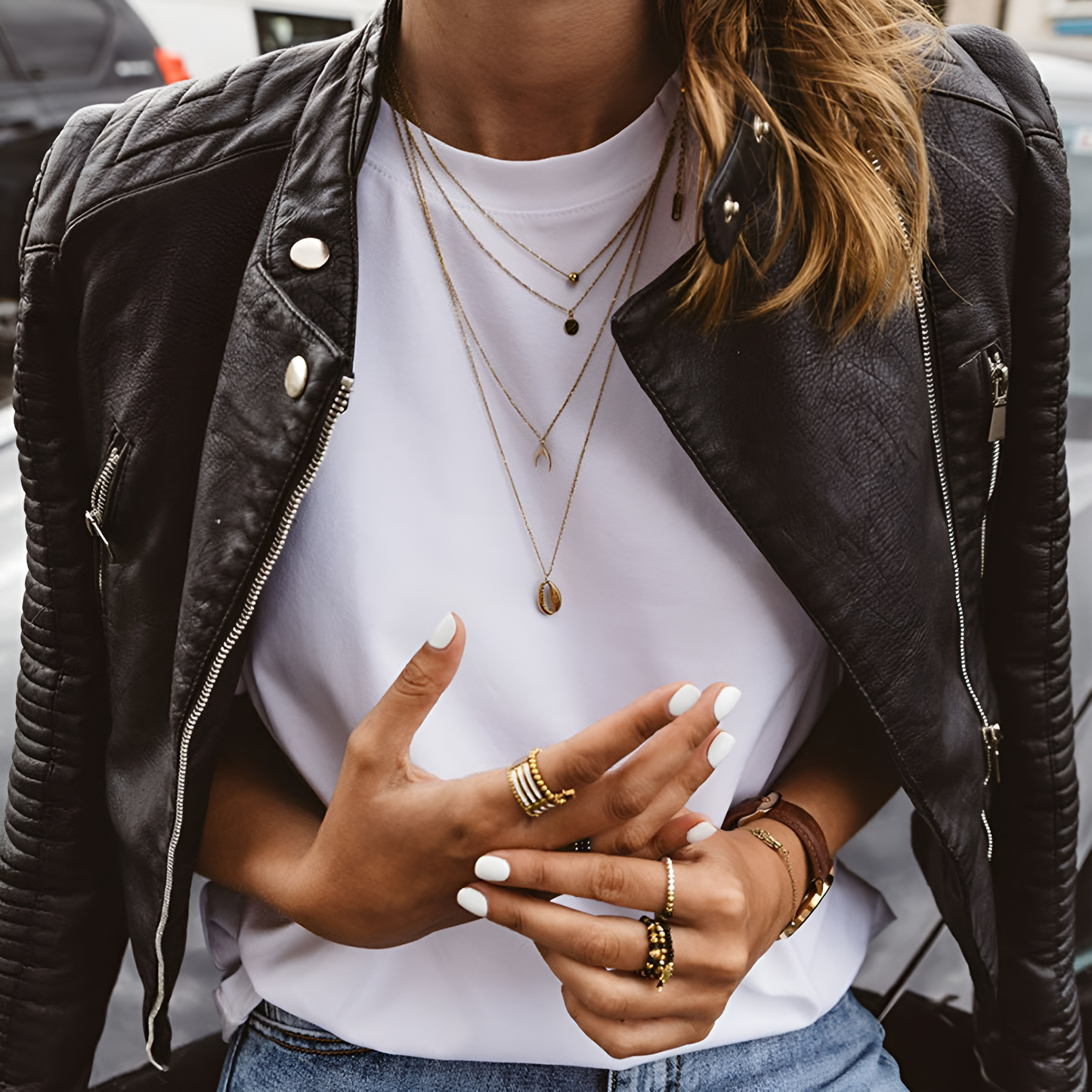 Nora™ | Elegant läderjacka