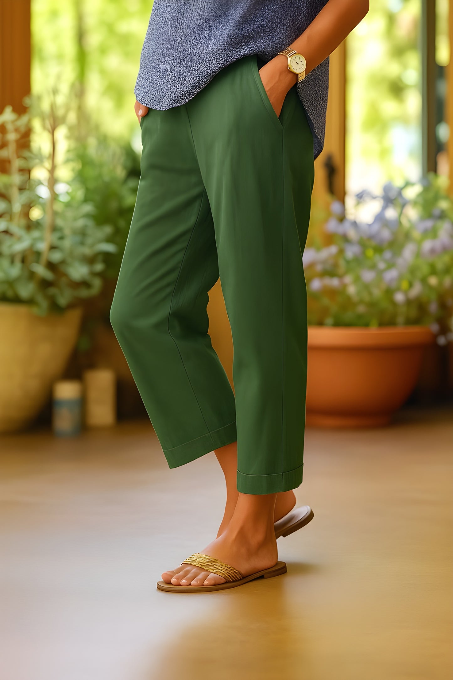 Clara™ | Luftiga Linnebyxor för en Somrig Look med Maximal Komfort