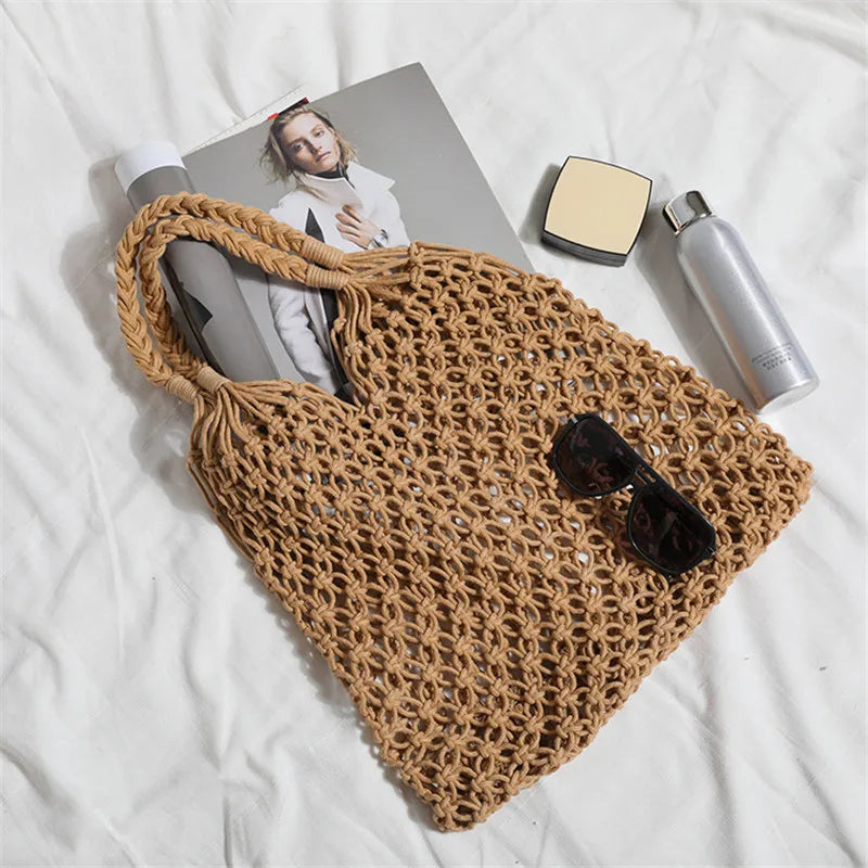 Sofie™ | Somrig Strandväska med Stil och Rymlighet